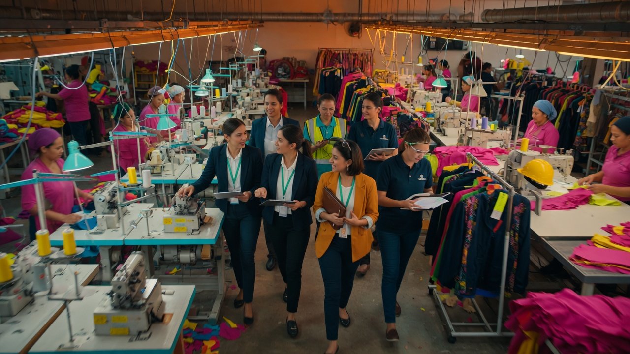 SewCoach sewing operator training room